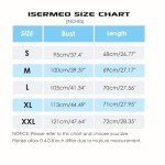 isermeo Women Casual V Neck Tops Short Puff Sleeve Shirts Sweet & Cute Loose Fit Summer Blouses WineRed XL