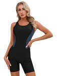 Loloda Women's Athletic Rashguard One-Piece Swimsuit