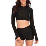 NESY Women's Long Sleeve Two-Piece Surf Swimsuit