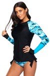 Mingnos Women's Long Sleeve Athletic Rashguard Shirt