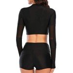 NESY Women's Long Sleeve Two-Piece Surf Swimsuit