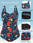 Hanna Nikole Floral High Leg Swimsuit, 5X Size