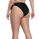 ZOHAMUNG Women's High Waist Lace-Up Cheeky Bikini