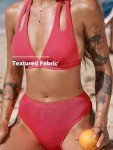 CUPSHE Women's Berry Red Two Piece Bikini Set