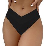 SherryDC High Waisted V Cut Bikini Bottoms