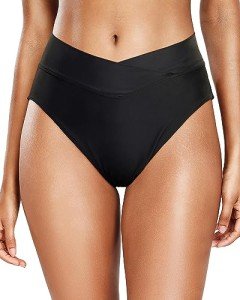 High-Waisted V Cut Bikini Bottoms for Women