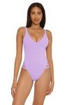 BECCA Women's Color Prism High Leg One Piece Swimsuit
