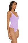 BECCA Women's Color Prism High Leg One Piece Swimsuit