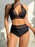 High Waisted Tummy Control 2 Piece Bikini Set
