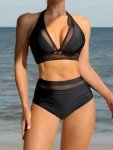High Waisted Tummy Control 2 Piece Bikini Set