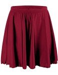 Coastal Rose High Waisted Wine Red Swim Skirt
