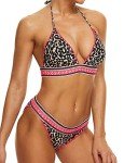 Ninovino Women's Sexy Leopard Print High Leg Bikini