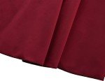 Coastal Rose High Waisted Wine Red Swim Skirt