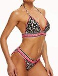 Ninovino Women's Sexy Leopard Print High Leg Bikini