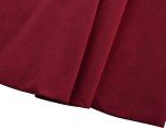 Coastal Rose High Waisted Wine Red Swim Skirt