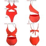 Chyrii Women's Plunging Cut-Out Yellow Monokini