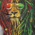 Rasta Lion High Leg Women's One-Piece Swimsuit