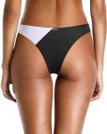 Zmart Women’s High Leg Cheeky Bikini Bottoms