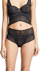 Cosabella Black Lunna High Leg Bikini for Women