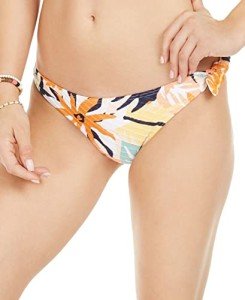 Roxy High Leg Bikini Bottoms - Pink Peach