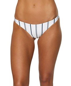 O'NEILL Women's Cheeky Bikini Bottoms - Vanilla Stripe
