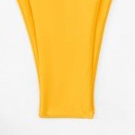 Brown V Neck Knot Front Bikini Set for Women