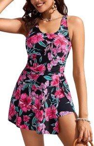 Kate Kasin Women's Tummy Control Tankini Swimsuit