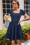 Women’s A-Line Sundress with Pockets - Navy