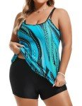 Hanna Nikole Plus Size Tummy Control Swim Top