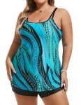 Hanna Nikole Plus Size Tummy Control Swim Top