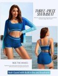 Kate Kasin Women's 3-Piece Sun Protection Swimsuit Set