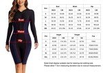 FEOYA Women's Long Sleeve Zip Up Swimsuit