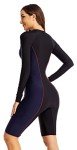FEOYA Women's Long Sleeve Zip Up Swimsuit