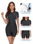 Black One-Piece Swimsuit for Women