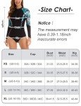 Women's Long Sleeve Zipper Front One Piece Swimsuit