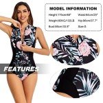 Women's Sleeveless Printed Surfing Wetsuit with Zipper