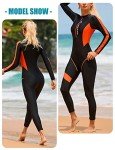 Long Sleeve Women's Rashguard Swimsuit with Zip