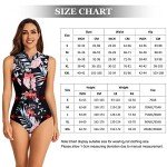 Women's Sleeveless Printed Surfing Wetsuit with Zipper