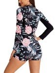 Boho UPF 50+ Floral Long Sleeve Swimsuit