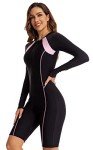 FEOYA Women's Long Sleeve Surfing Swimsuit