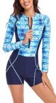 FEOYA Women's Long Sleeve UPF 50+ Swimsuit