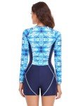 FEOYA Women's Long Sleeve UPF 50+ Swimsuit