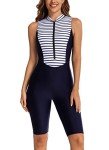 Easyoyo Women's Boyleg One-Piece Swimsuit UPF 50