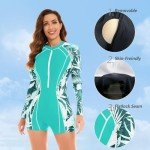 Women's Long Sleeve Rash Guard Swim Suit
