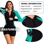 Women's Long Sleeve Boyleg Rashguard Swimsuit