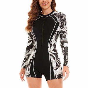 NESY Women's Long Sleeve Rash Guard Swimsuit