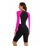 Women's Long Sleeve One Piece Swimsuit - UPF 50+