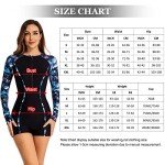 Long Sleeve Zip Up Women's Swimsuit - UV Protection