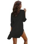 Ekouaer Women's V-Neck Swimwear Cover-Up Shirt