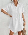 Bsubseach Women's Button Down Beach Coverup Shirt